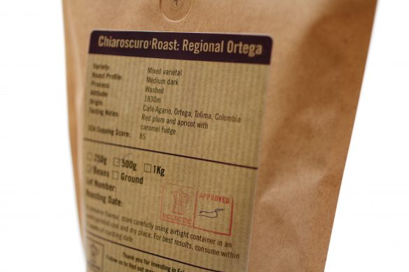 Eclectic Coffee Roasters Consett Country Durham nano roastery Chiaroscuro roast coffee beans