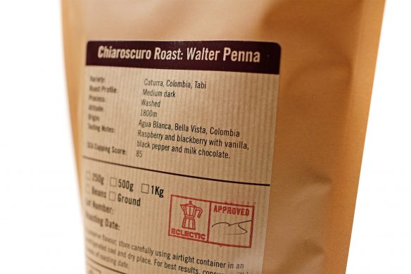 Eclectic Coffee Roasters Consett Country Durham nano roastery chiaroscuro medium dark roast coffee bean